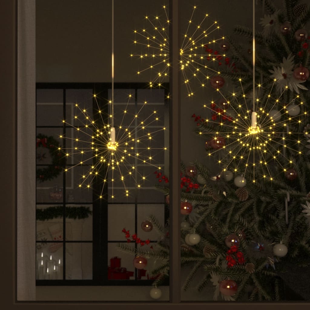 vidaXL Utendørs julelys kinaputt varmhvit 20 cm 140 lysdioder
