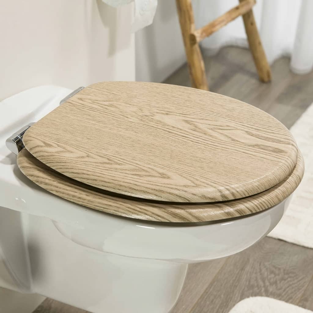 Tiger Myktlukkende toalettsete Scaffold MDF brun 252022546