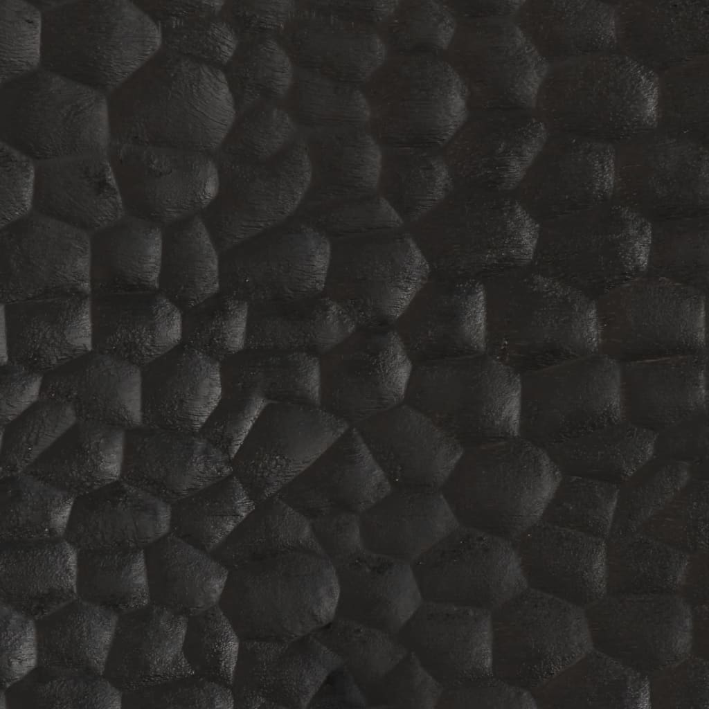 vidaXL Nattbord svart 50x33x60 cm heltre mango