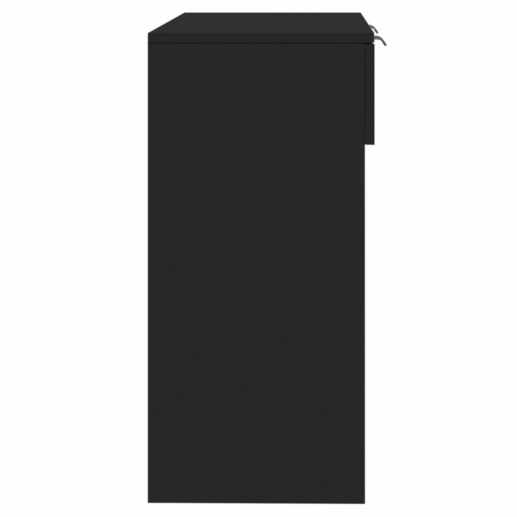 vidaXL Konsollbord svart 90x36x75 cm konstruert tre