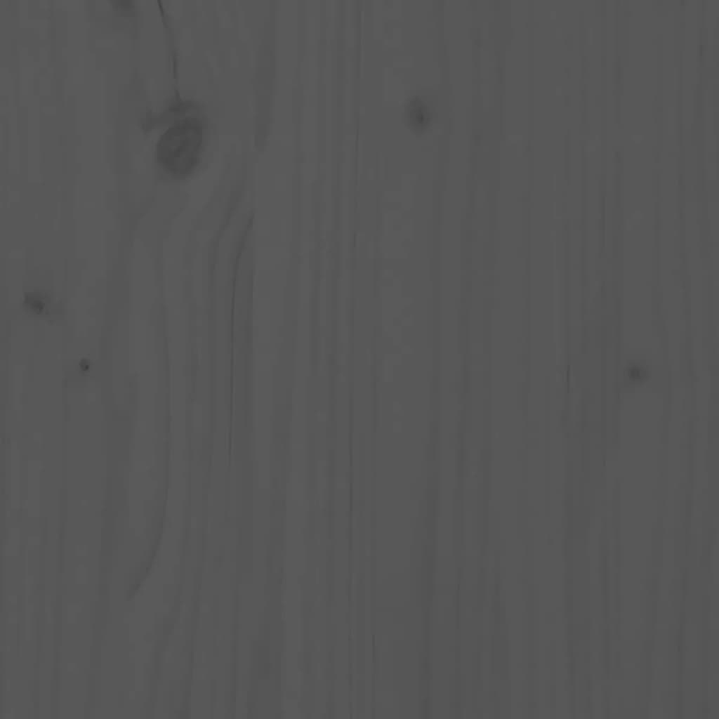 vidaXL Kompostkasse grå 63,5x63,5x77,5 cm heltre furu