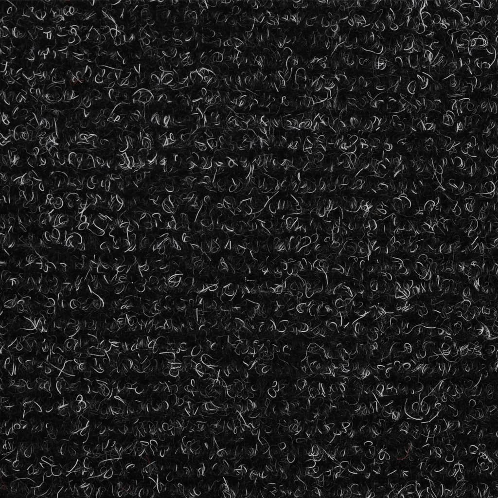 vidaXL Selvklebende trappematter 5 stk mørkegrå 56x17x3 cm nålestempel