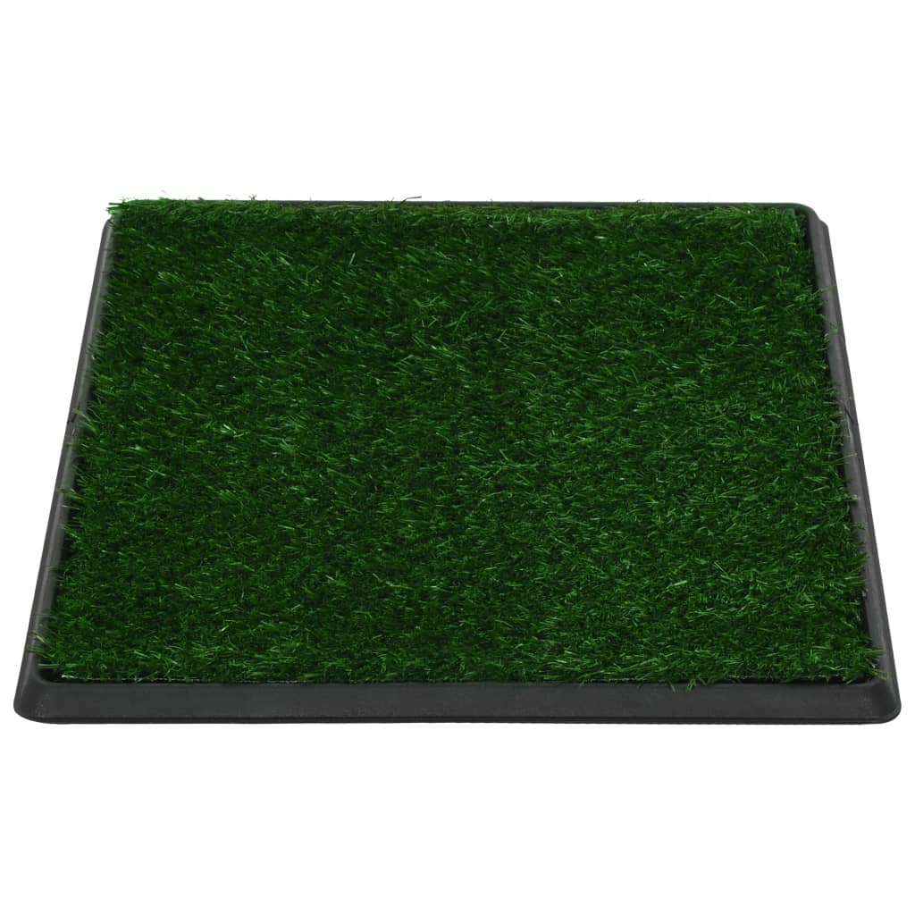 vidaXL Dyretoalett med skuff og kunstgress grønn 64x51x3 cm WC