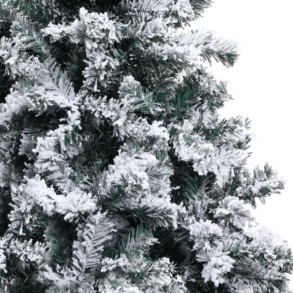 vidaXL Forhåndsbelyst kunstig juletre med kulesett grønn 180 cm PVC