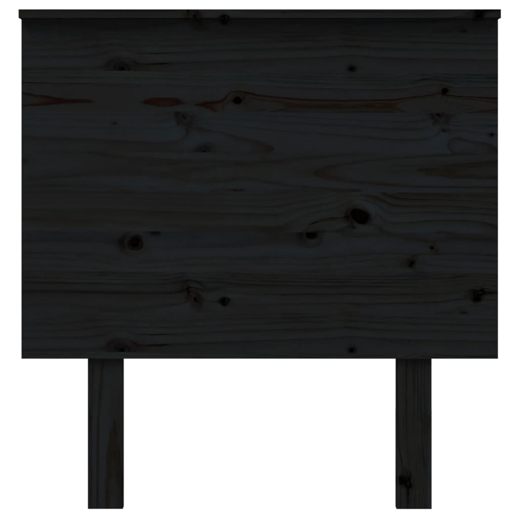 vidaXL Sengegavl svart 79x6x82,5 cm heltre furu