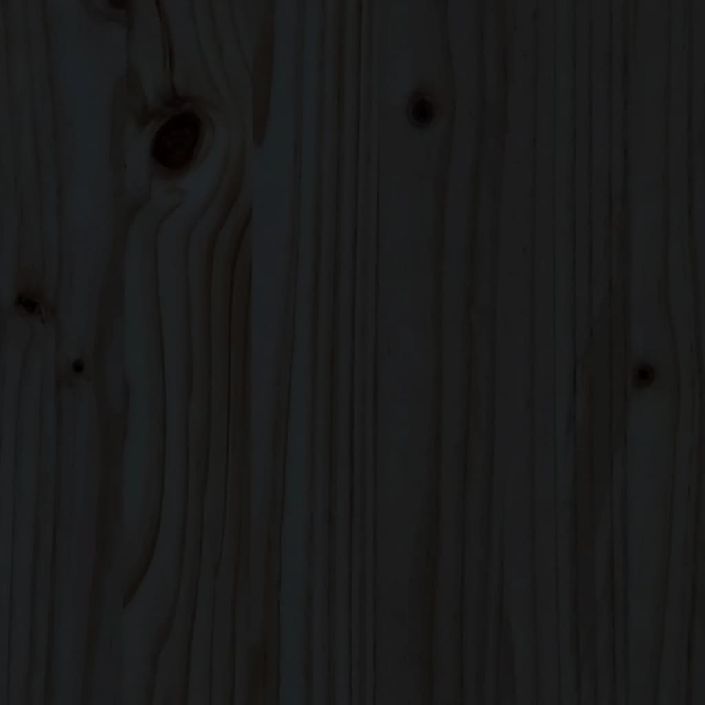 vidaXL Solseng svart 199,5x60x74 cm heltre furu
