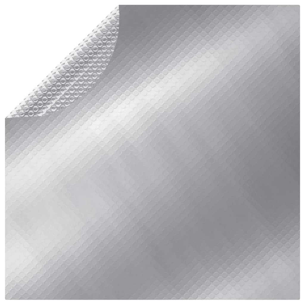 vidaXL Bassengtrekk sølv 488 cm PE