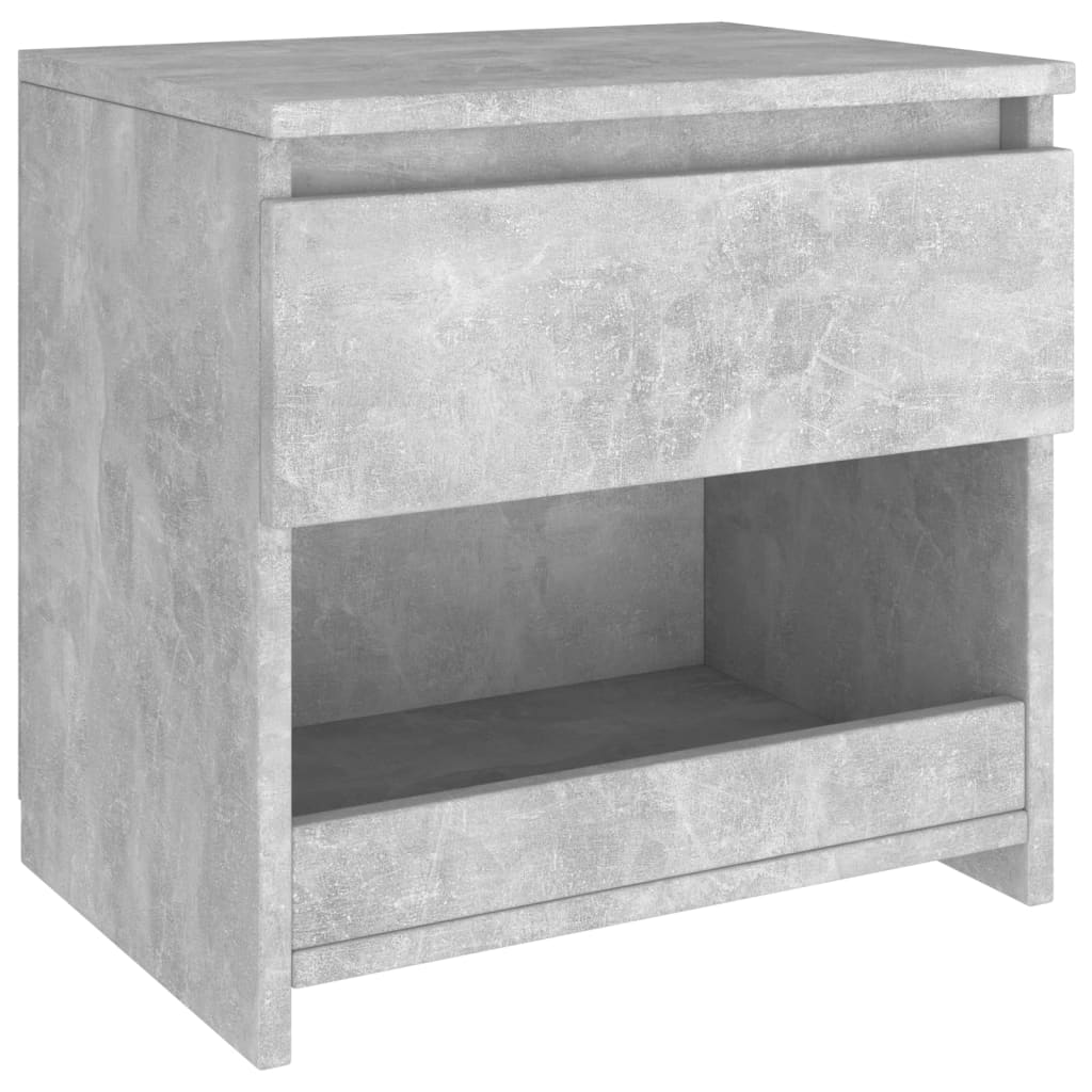 vidaXL Nattbord betonggrå 40x30x39 cm sponplate
