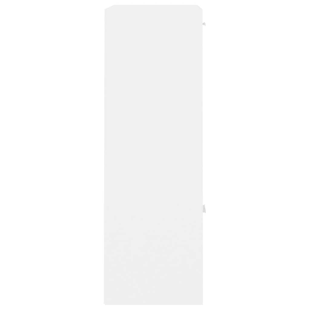 vidaXL Oppbevaringsskap hvit 60x29,5x90 cm sponplate