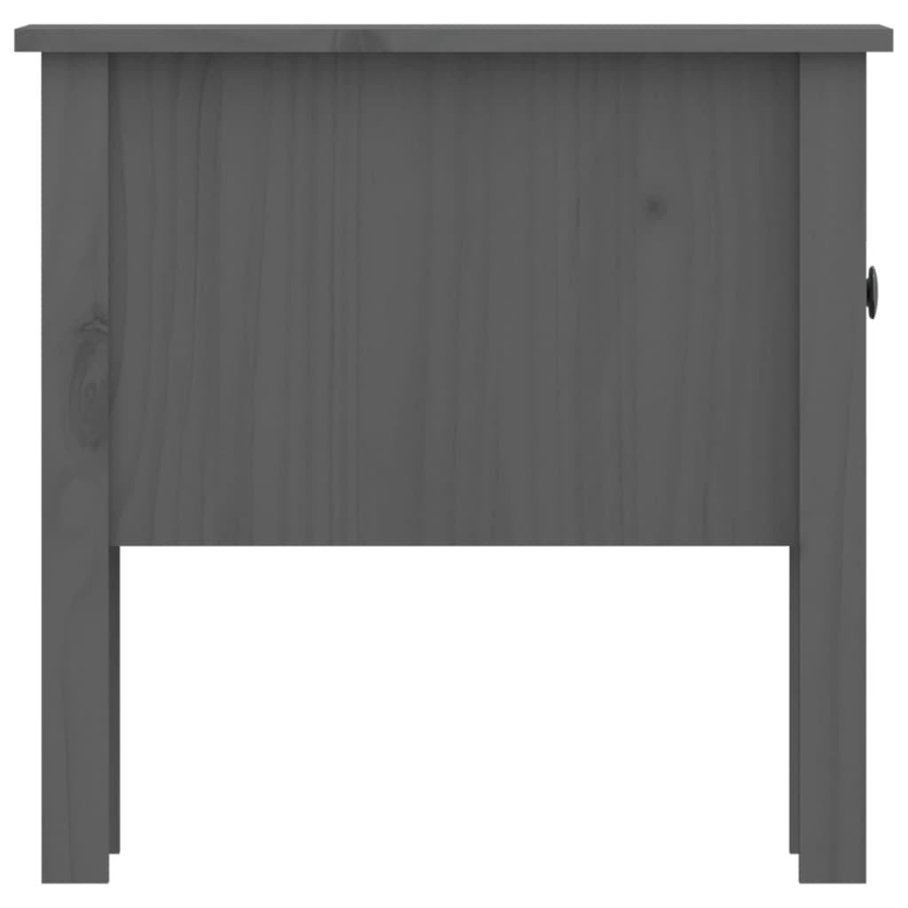 vidaXL Sidebord 2 stk grå 50x50x49 cm heltre furu