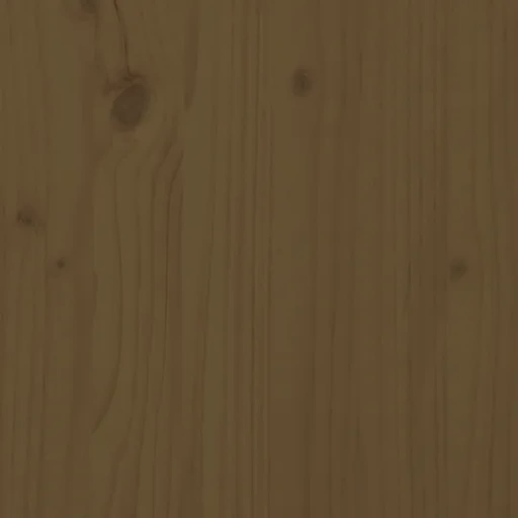 vidaXL Skrivebord honningbrun 140x50x75 cm heltre furu