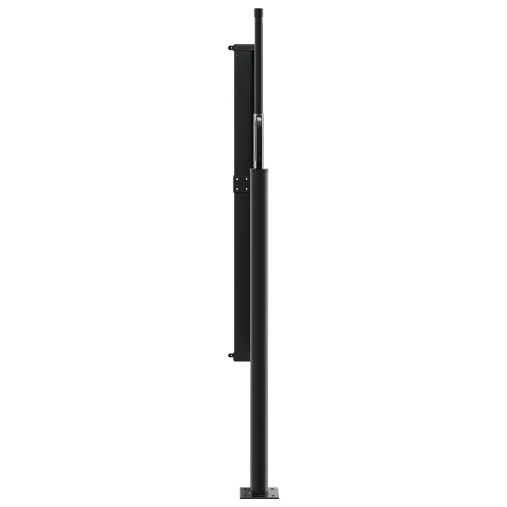 vidaXL Uttrekkbar sidemarkise 120x600 cm svart