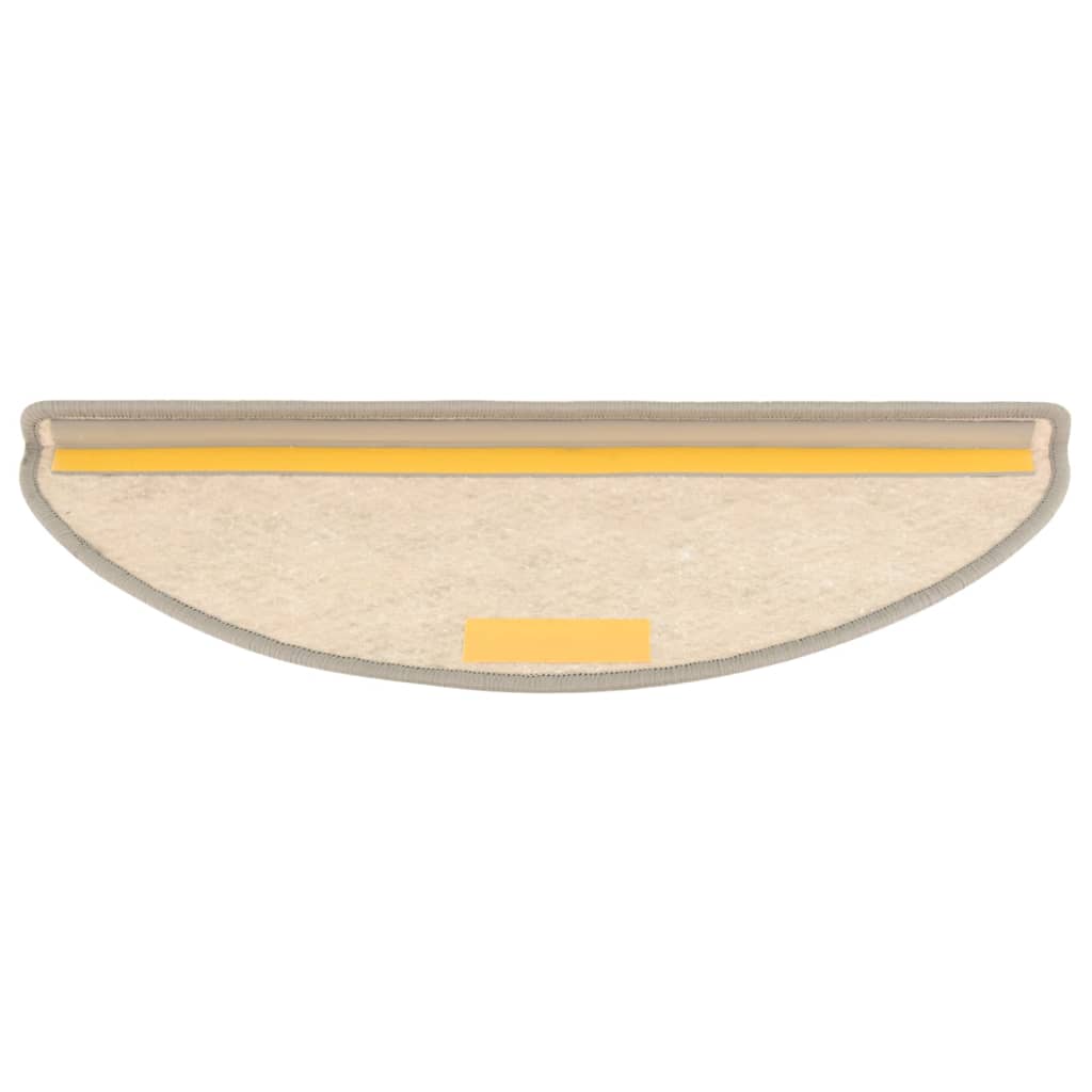 vidaXL Selvklebende trappematter sisal-utseende 15 stk 65x21x4cm beige