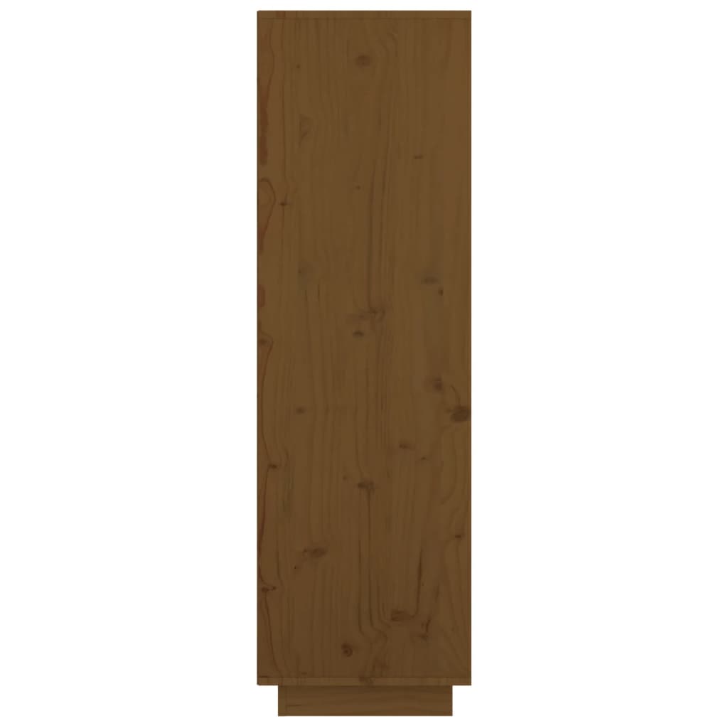 vidaXL Highboard honningbrun 74x35x117 cm heltre furu