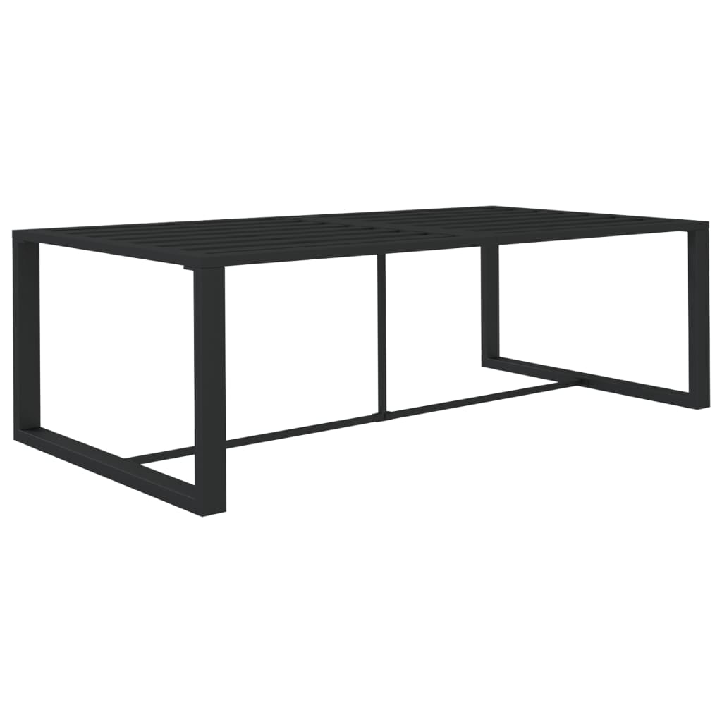 vidaXL Utendørs spisebord antrasitt 120x60x66 cm aluminium