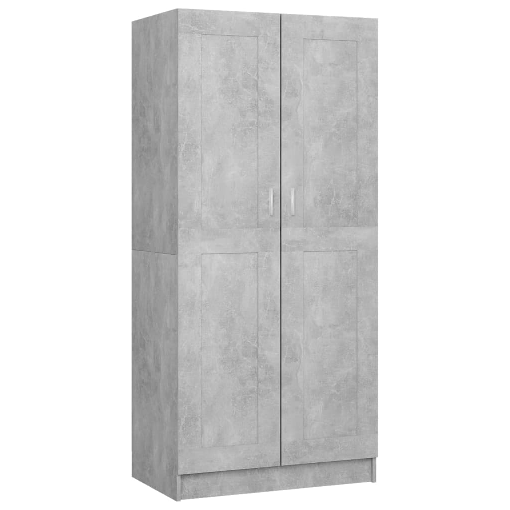 vidaXL Garderobe betonggrå 82,5x51,5x180 cm sponplate