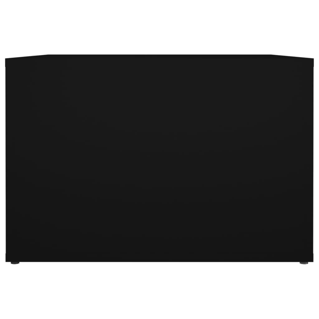 vidaXL Nattbord svart 57x55x36 cm konstruert tre