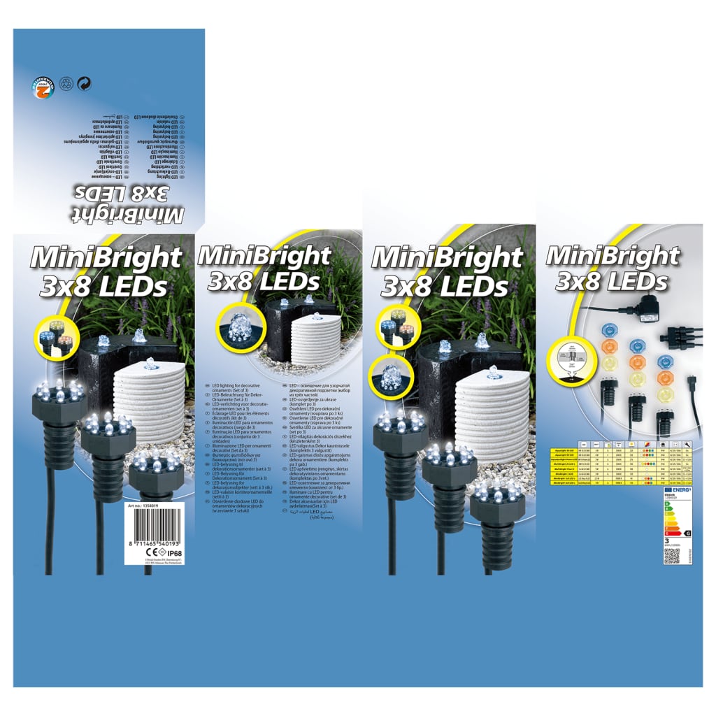 Ubbink Undervannslampe MiniBright 3x8 LED 1354019