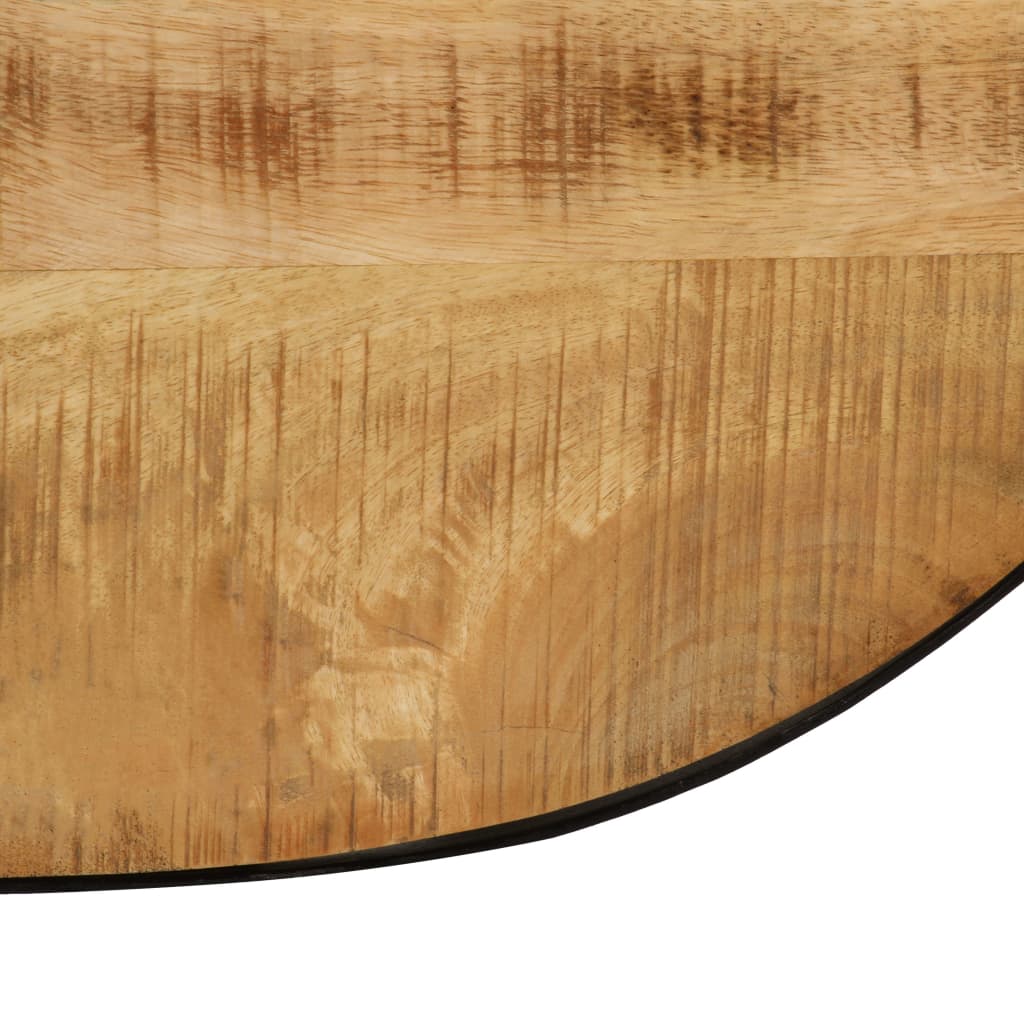 vidaXL Salongbord ovalt heltre mango og stål 100 cm