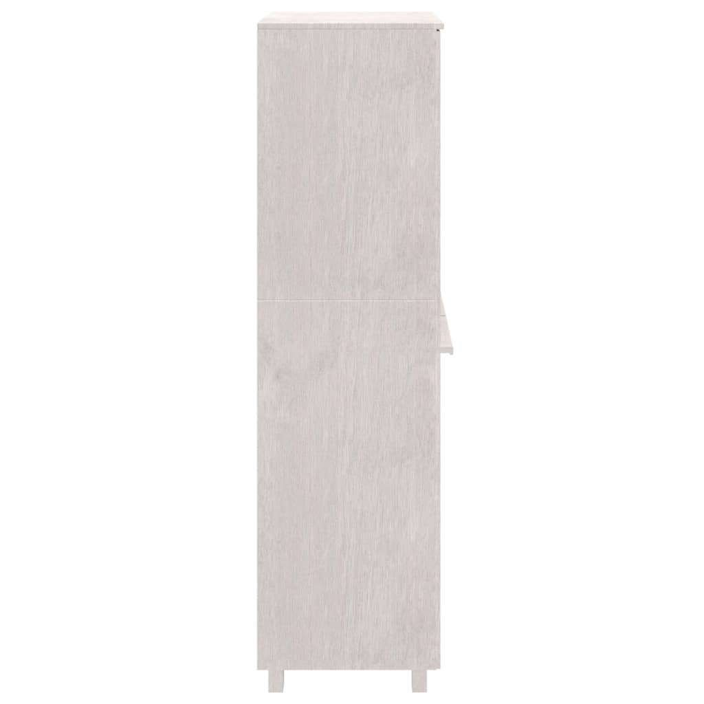 vidaXL Garderobe HAMAR hvit 89x50x180 cm heltre furu