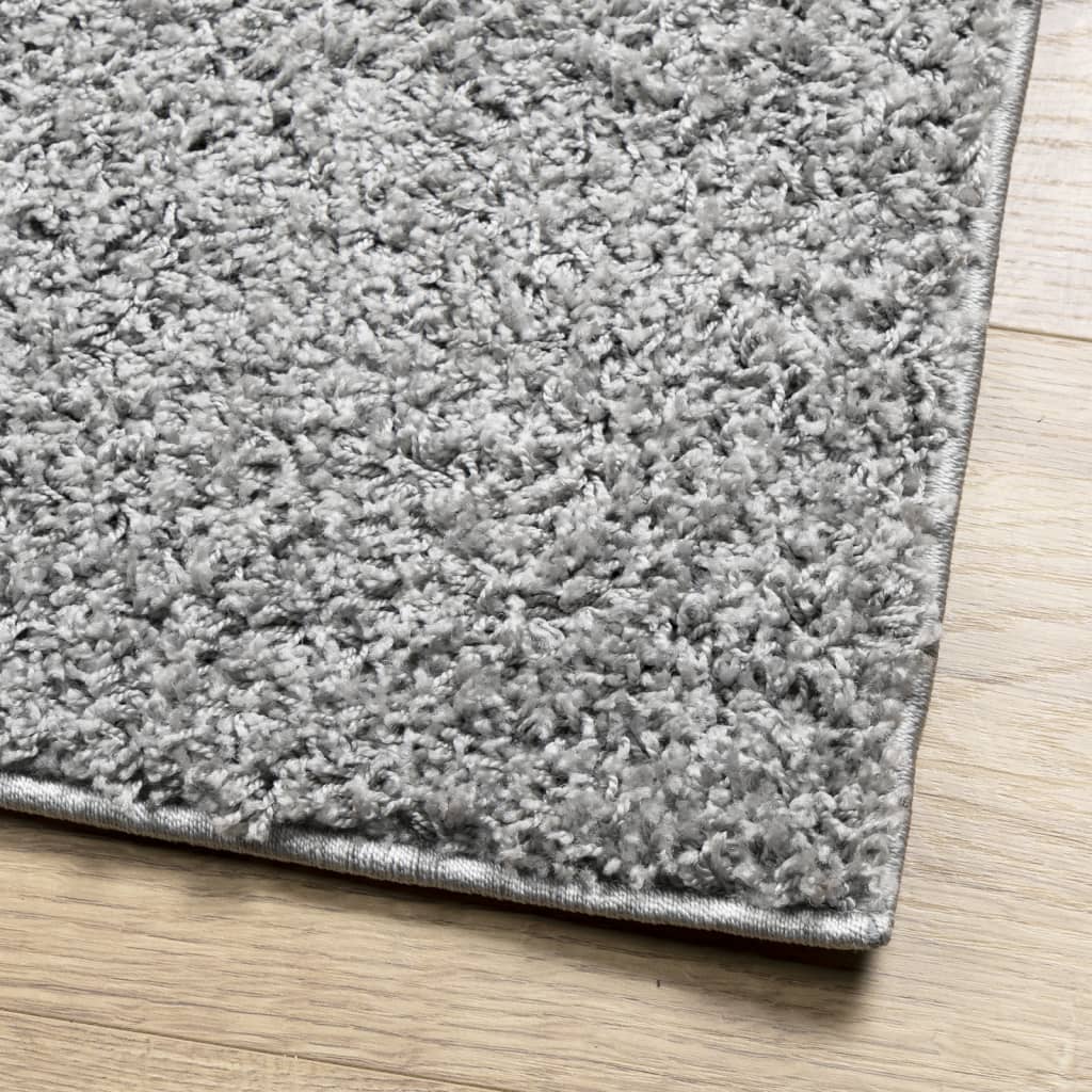 vidaXL Tykt teppe PAMPLONA høy luv moderne grå 60x110 cm