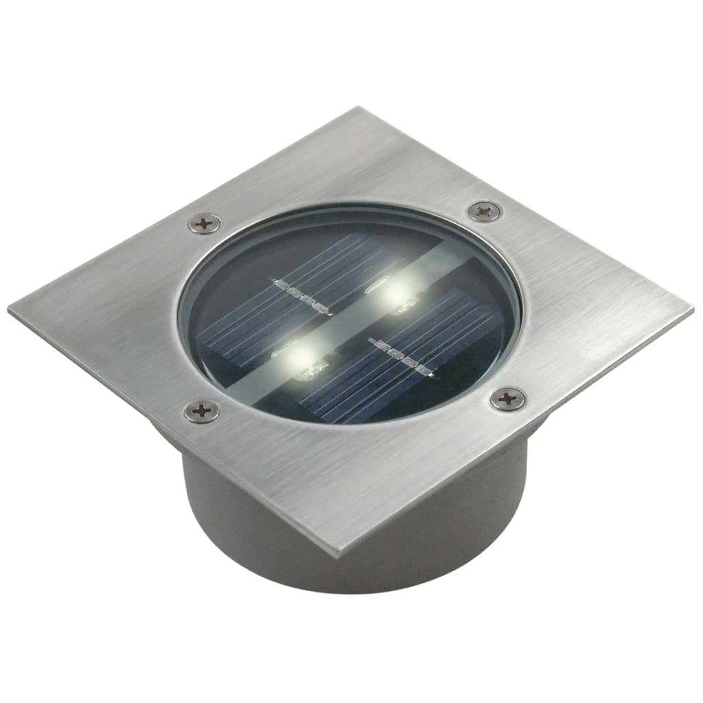 Ranex Solcelle spotlys firkantet 0,12 W sølv 5000.198