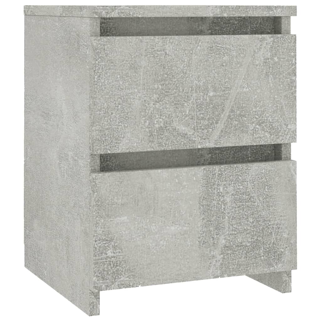 vidaXL Nattbord betong 30x30x40 cm sponplate