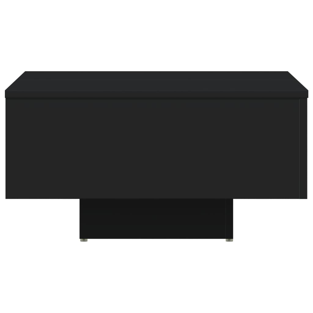 vidaXL Salongbord svart 60x60x31,5 cm sponplate