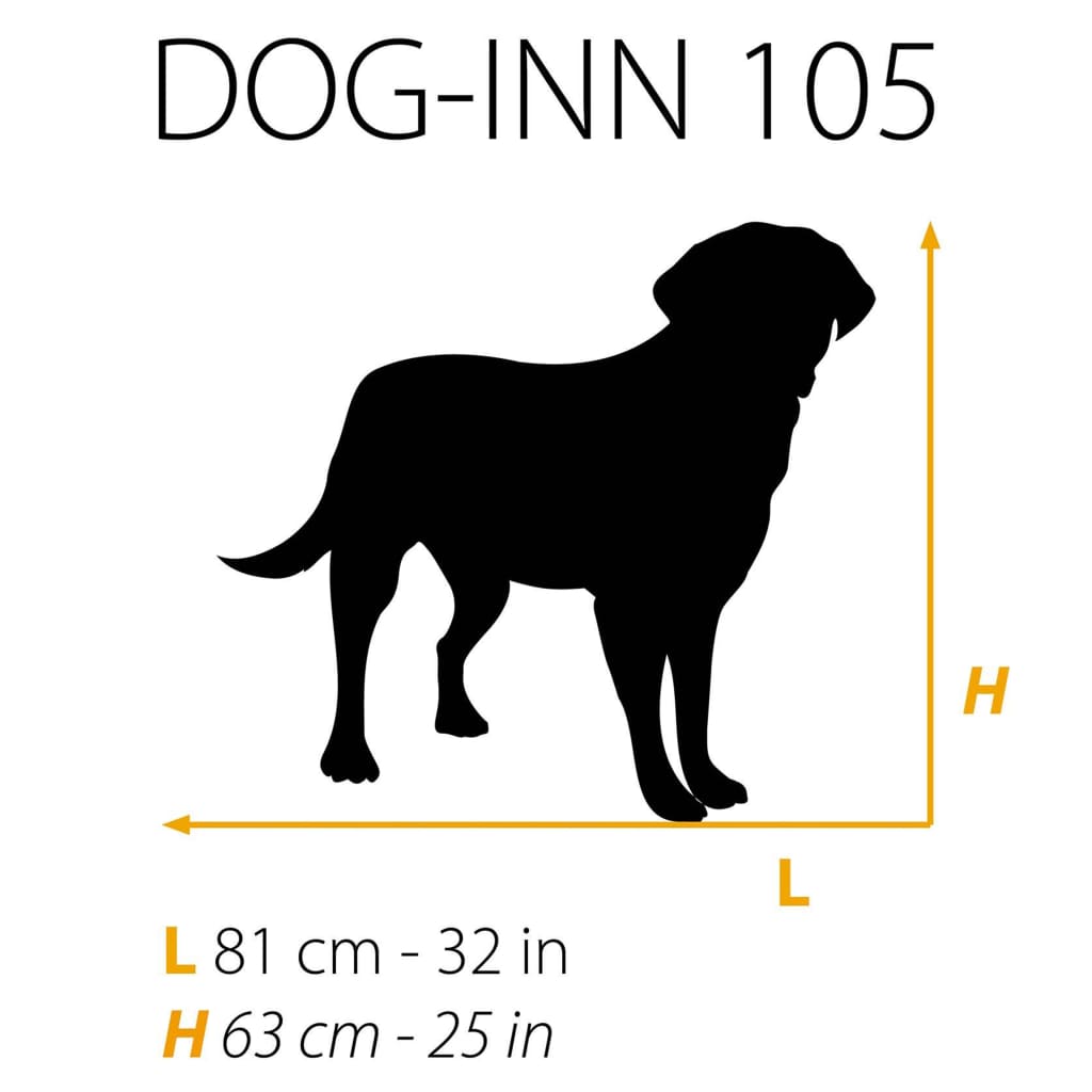 Ferplast Hundebur Dog-Inn 105 108,5x72,7x76,8 cm grå