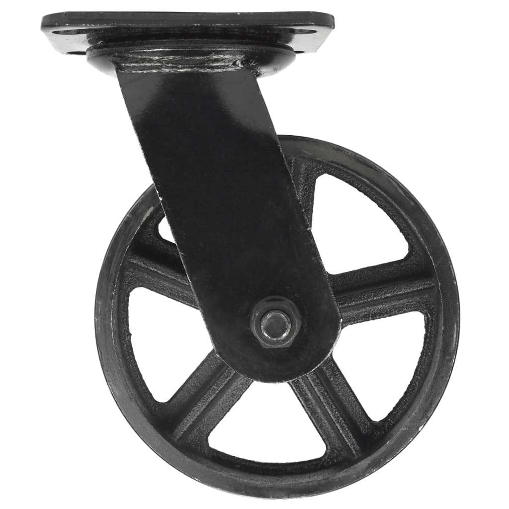 Mac Lean Svinghjul 150 mm 2 stk svart