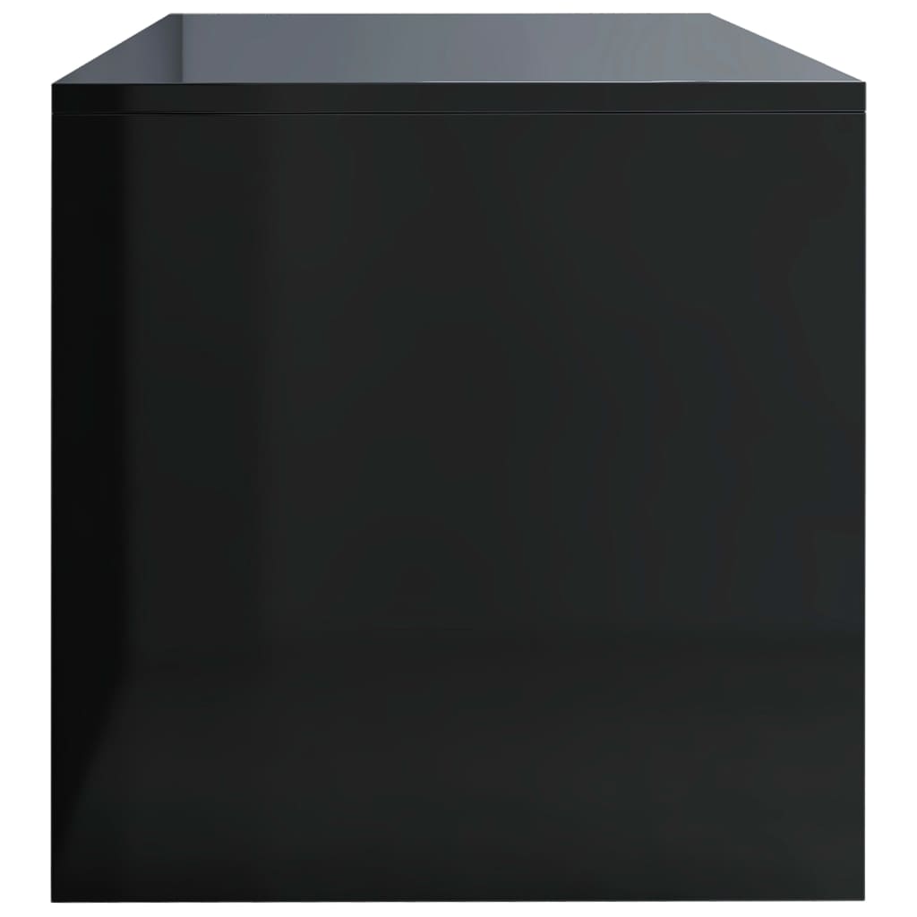 vidaXL TV-benk høyglans svart 120x40x40 cm sponplate