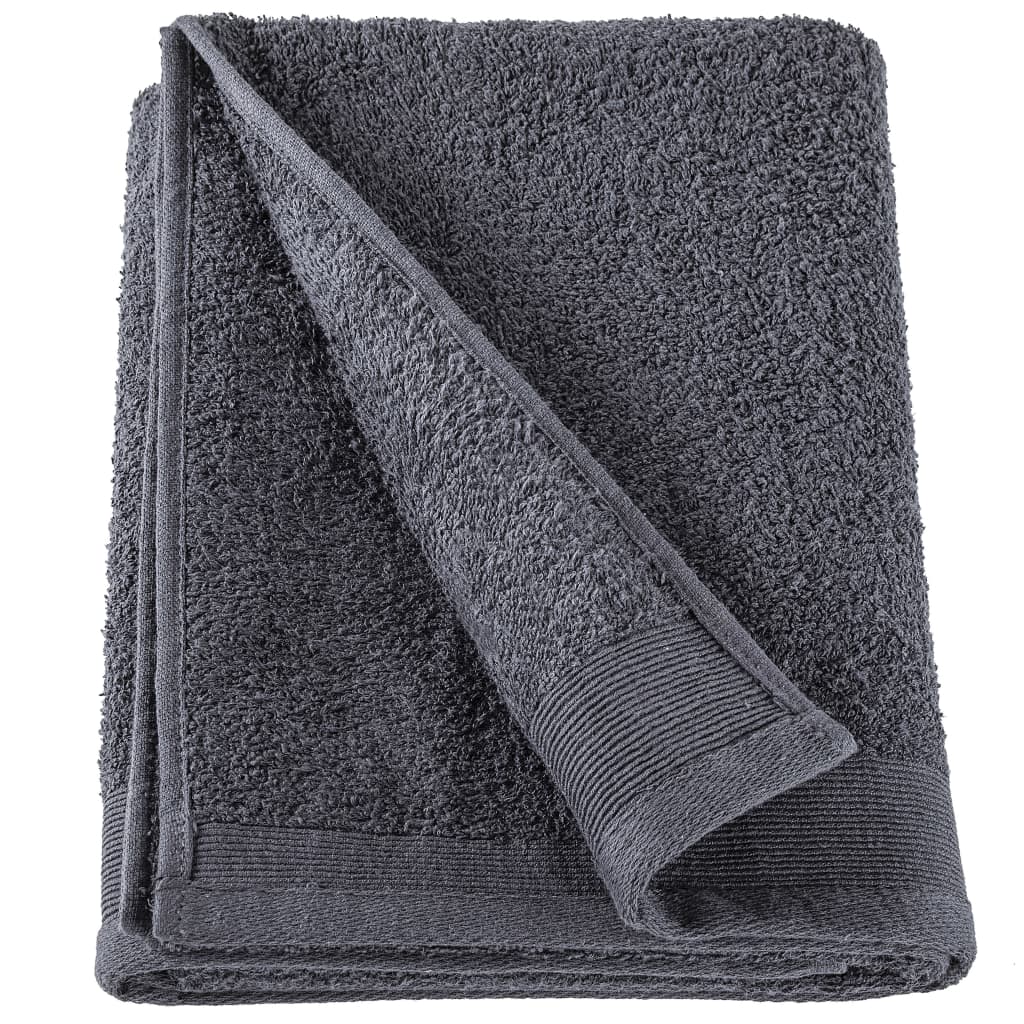 vidaXL Håndklær til badstue 2 stk bomull 450 gsm 80x200 cm antrasitt