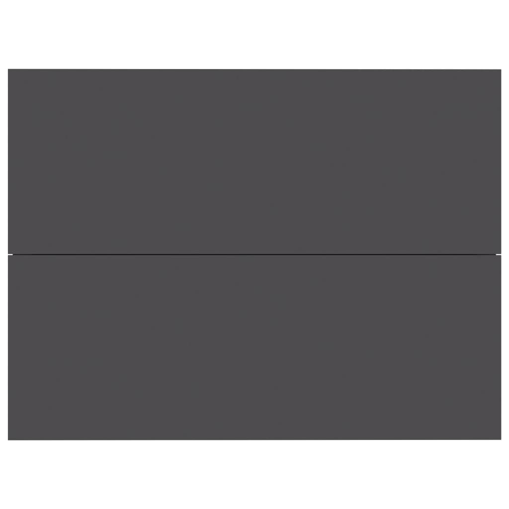 vidaXL Nattbord grå 40x30x30 cm sponplate