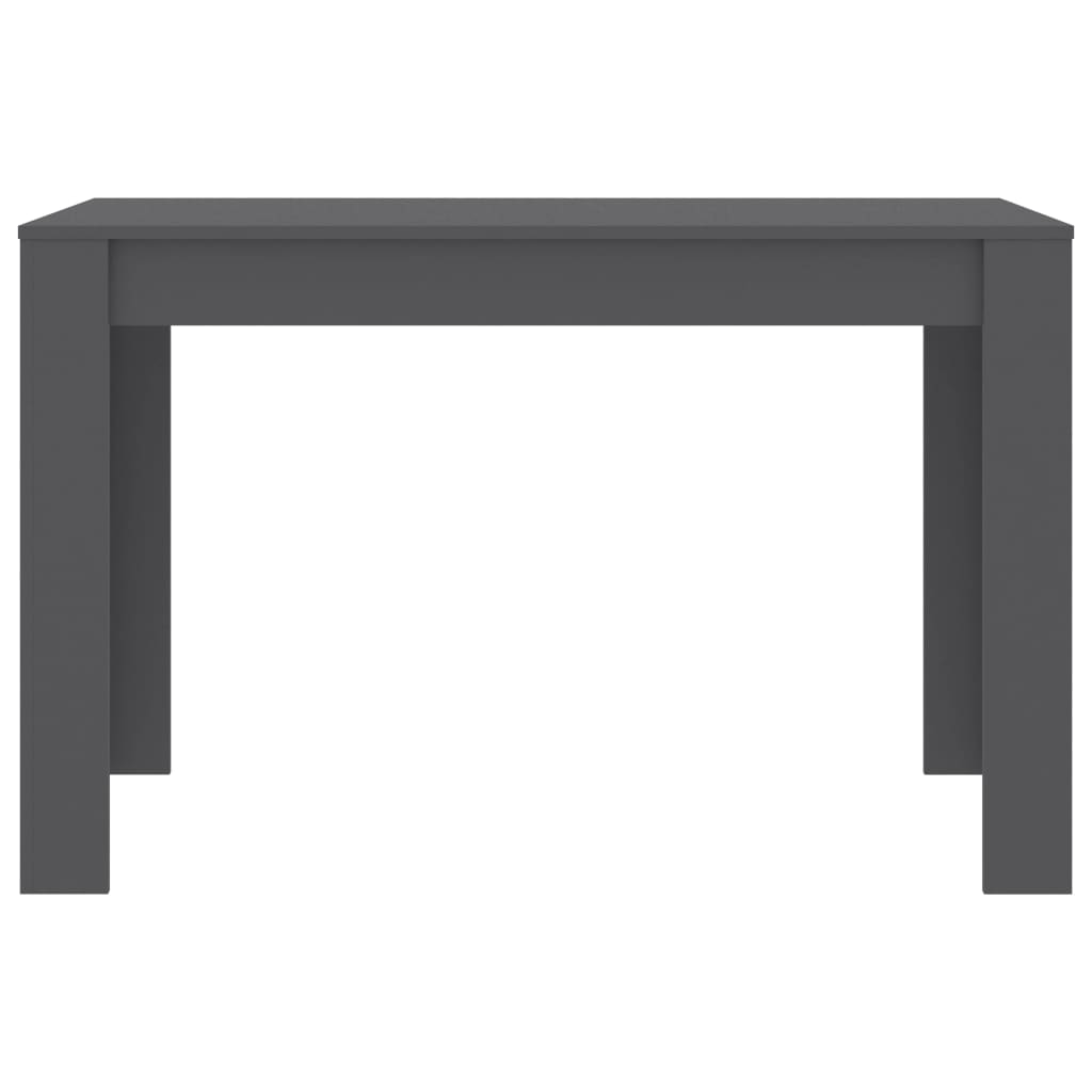 vidaXL Spisebord grå 120x60x76 cm sponplate