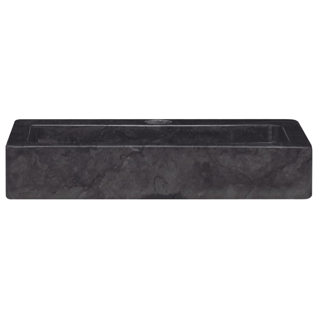 vidaXL Vask 38x24x6,5 cm marmor svart
