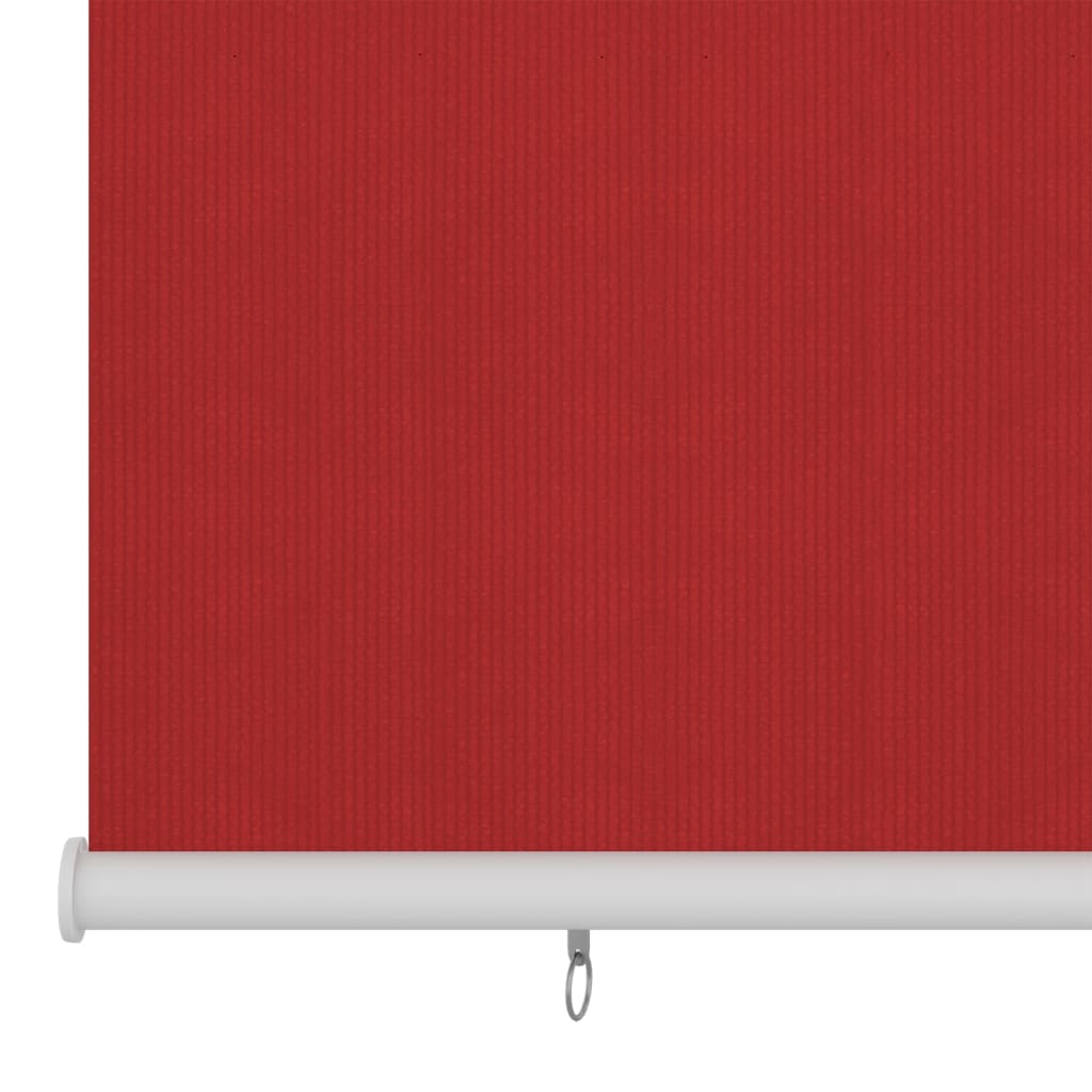 vidaXL Utendørs rullegardin 80x140 cm rød HDPE