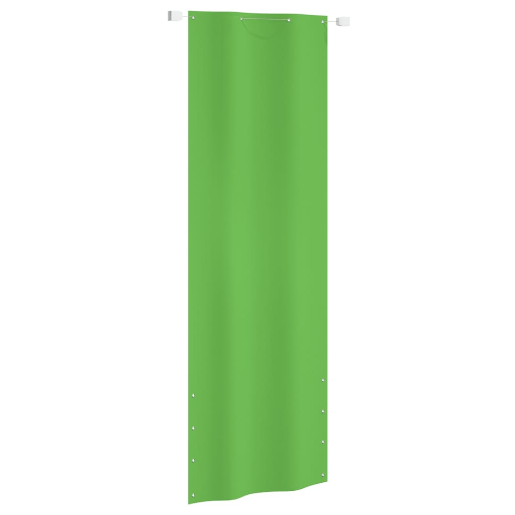 vidaXL Balkongskjerm lysegrønn 80x240 cm oxfordstoff