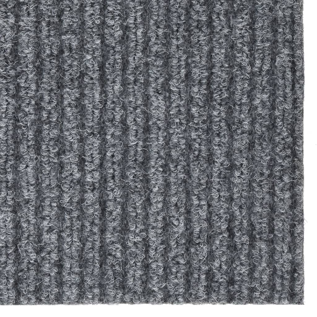 vidaXL Smussfangende teppeløper 100x150 cm grå