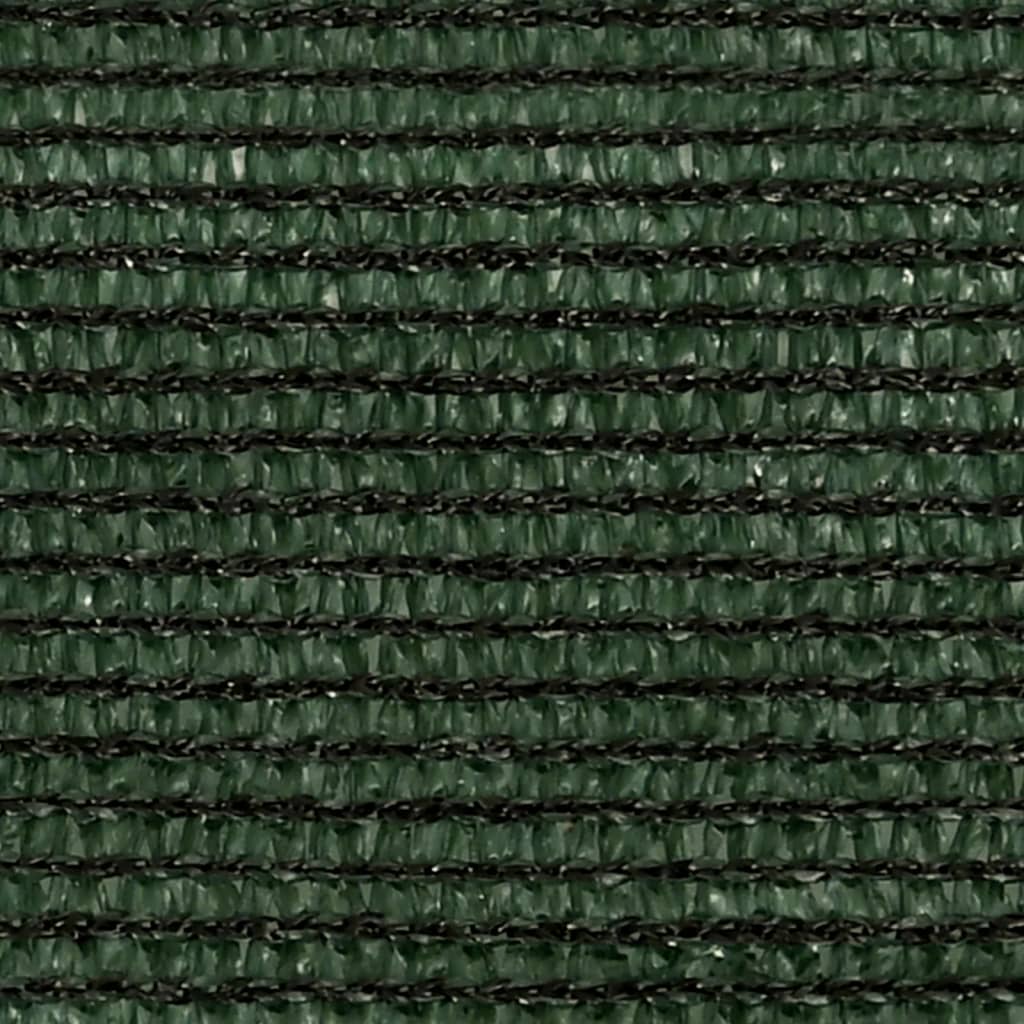 vidaXL Solseil 160 g/m² mørkegrønn 3x3x4,2 m HDPE