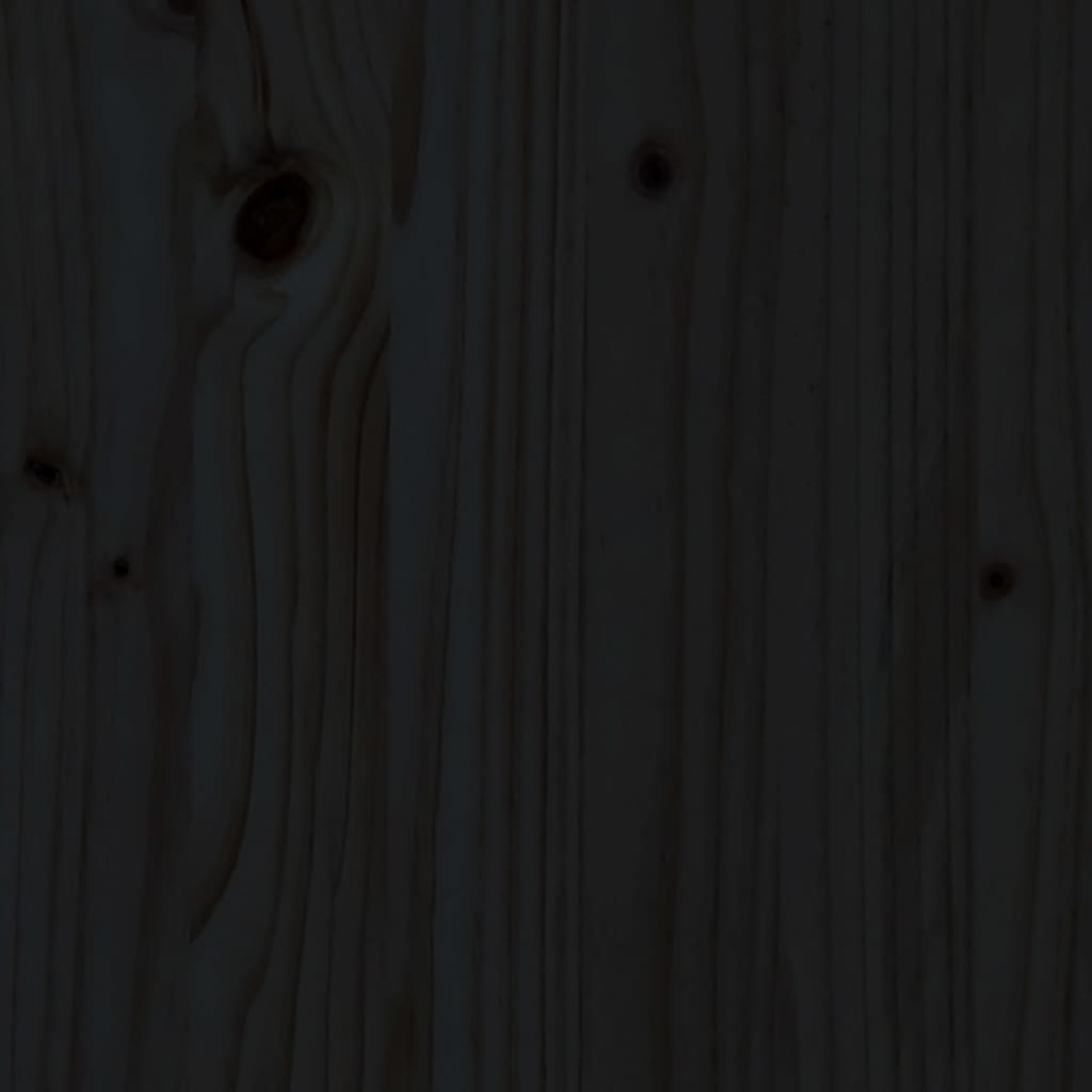 vidaXL Seniorseng svart 120x190 cm heltre furu
