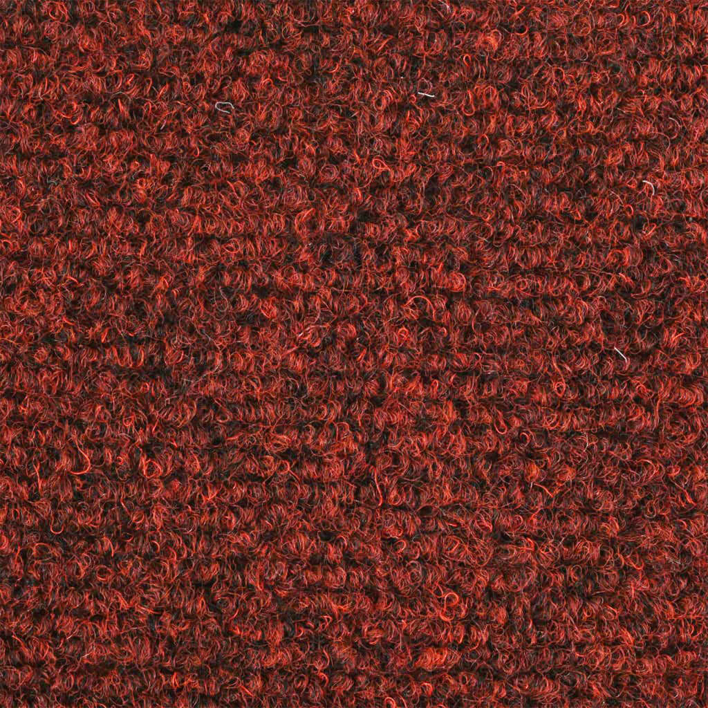 vidaXL Selvklebende trappematter 5 stk rød 65x21x4 cm nålestempel