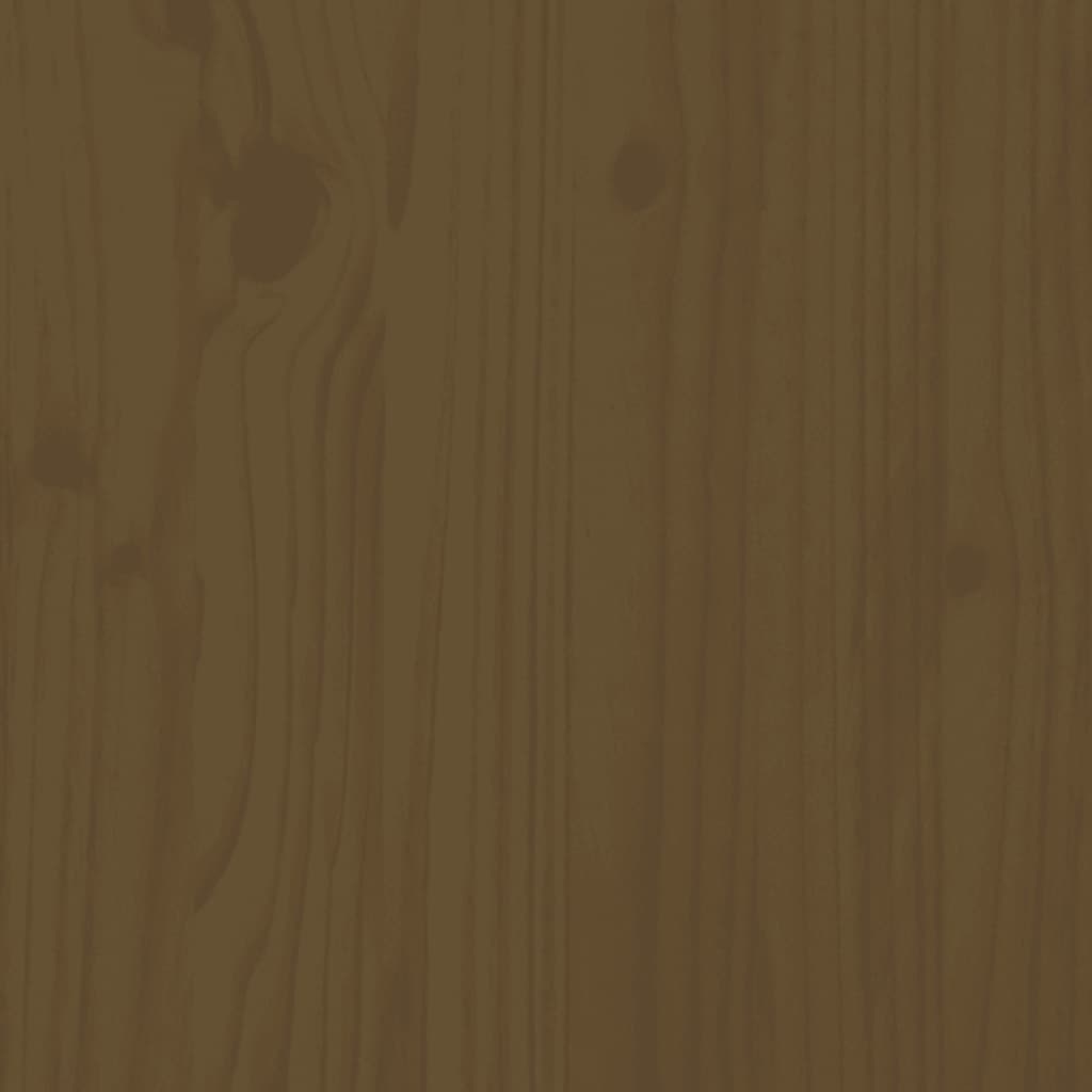 vidaXL Salongbord honningbrun 110x50x40 cm heltre furu