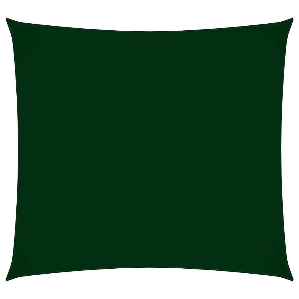 vidaXL Solseil oxfordstoff firkantet 3,6x3,6 m mørkegrønn