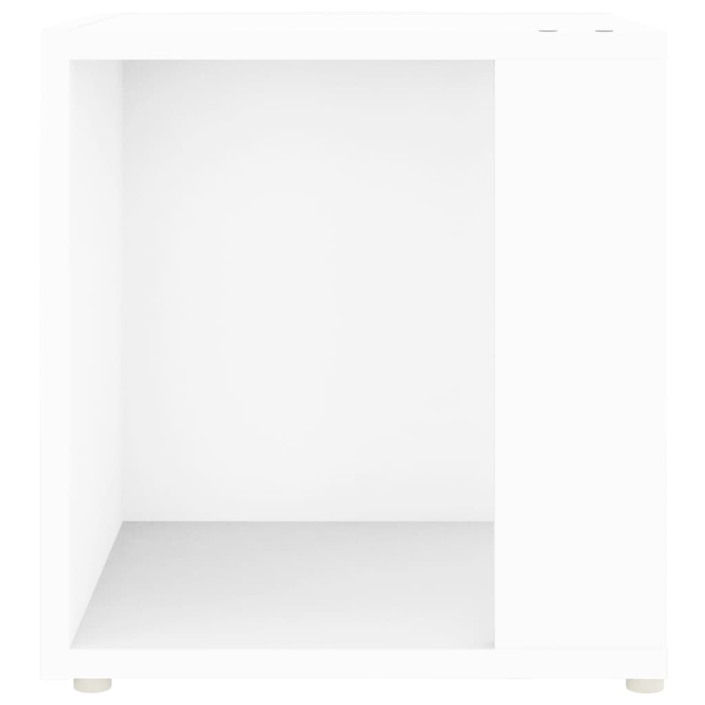 vidaXL Sidebord hvit 33x33x34,5 cm sponplate