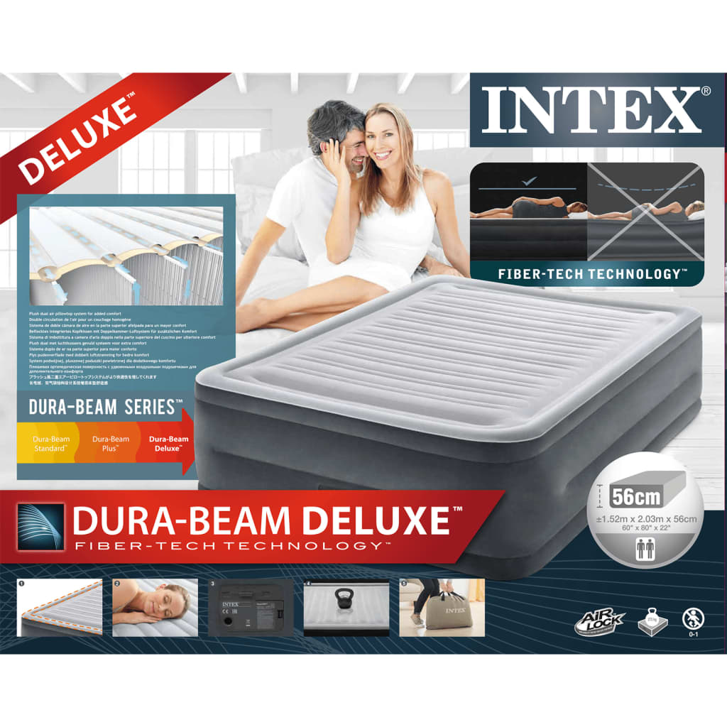 Intex Luftmadrass Dura-Beam Deluxe Comfort Plush queen 56 cm