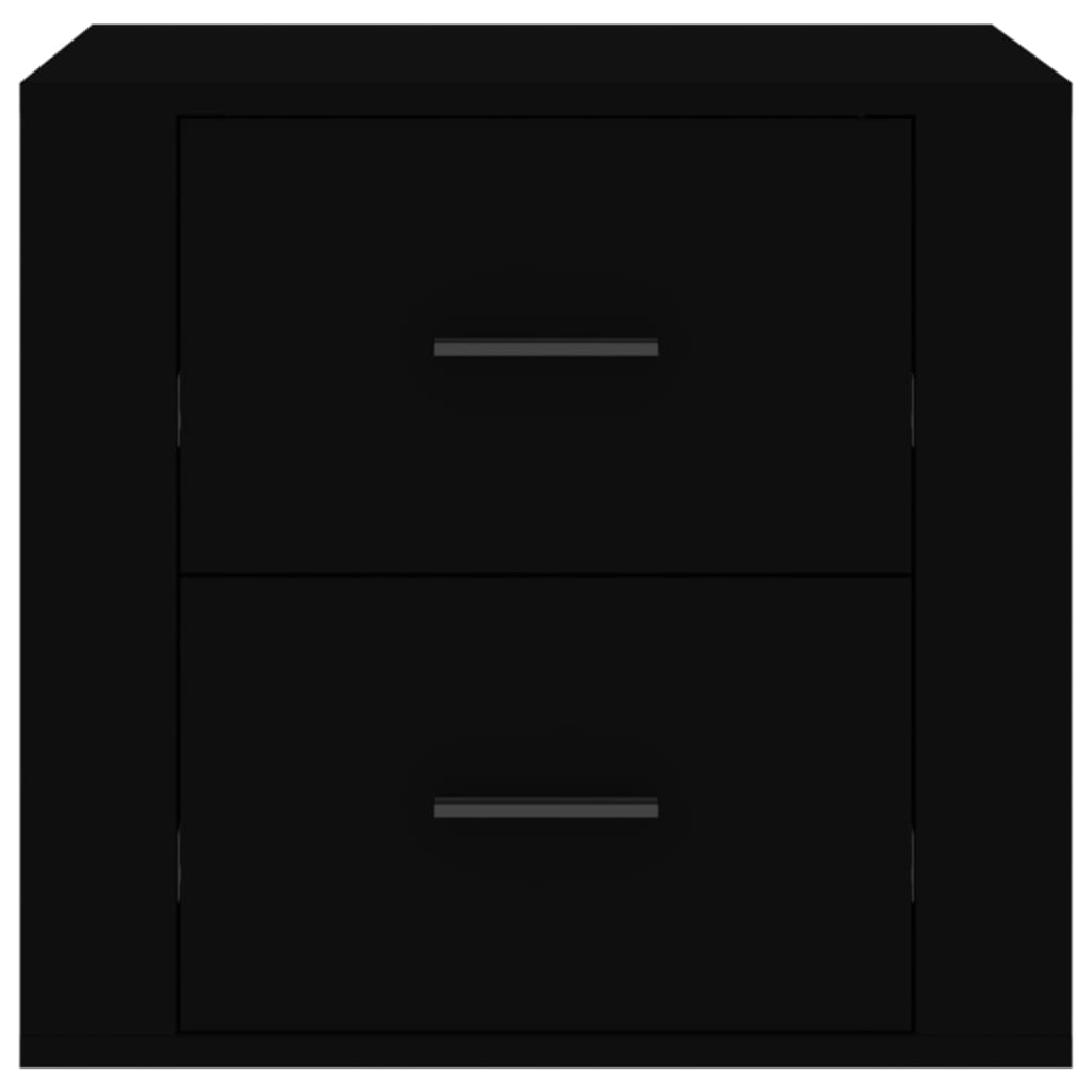 vidaXL Nattbord svart 50x39x47 cm