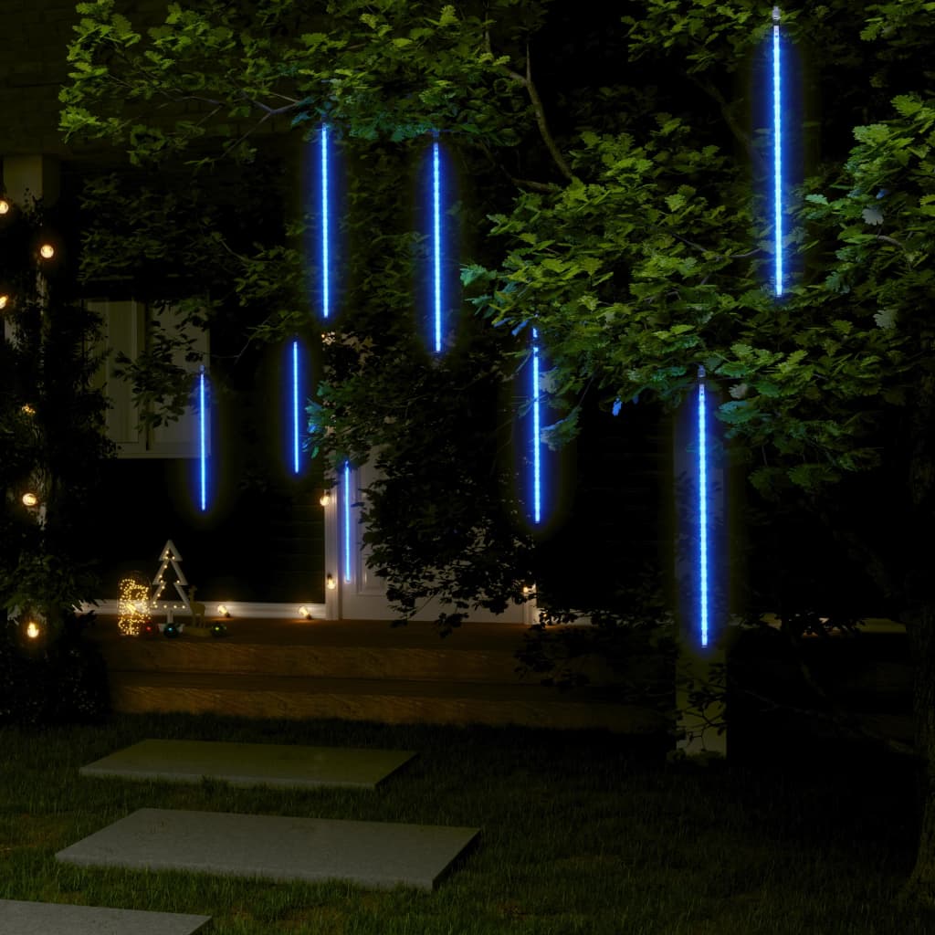 vidaXL 8stk Meteorlys 50 cm blå 288 LED innendørs og utendørs