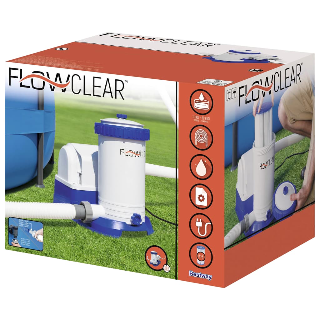 Bestway Filterpumpe for basseng Flowclear 9463 L/t