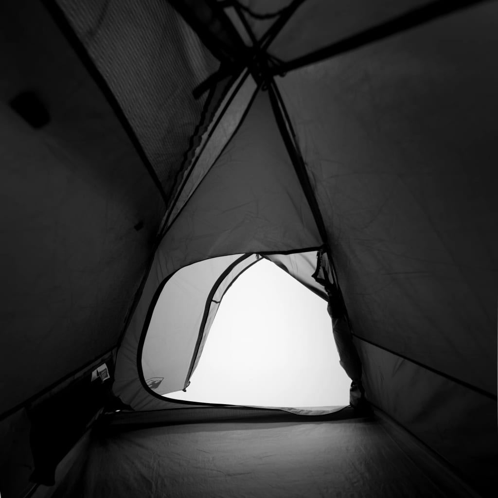 vidaXL Kuppeltelt for camping 2 personer hvit blendingsstoff vanntett