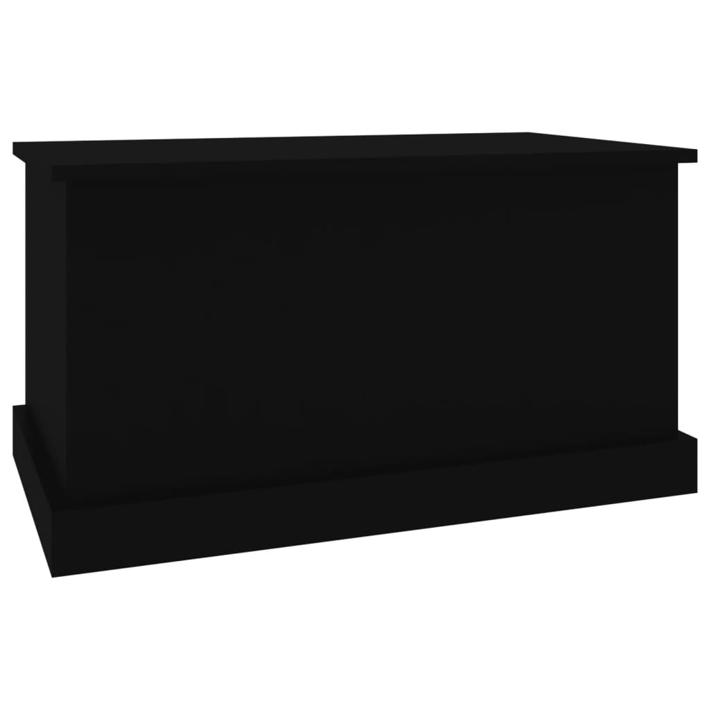 vidaXL Oppbevaringsboks svart 70x40x38 cm konstruert tre